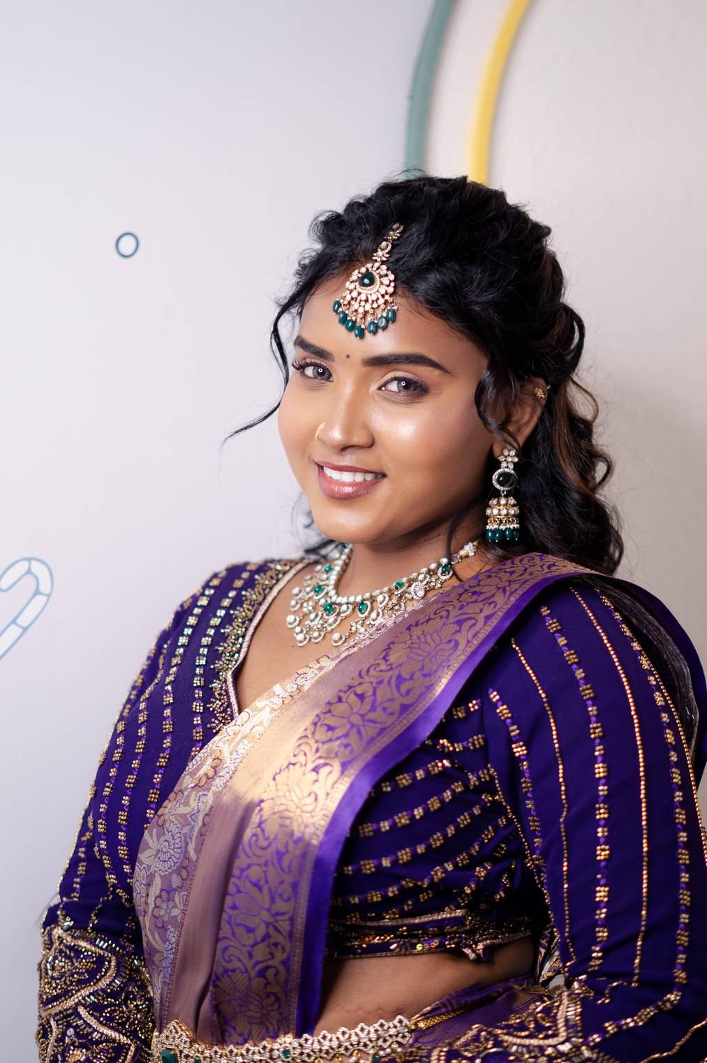 Bridal makeup by Page 3 Luxury Salon Madurai