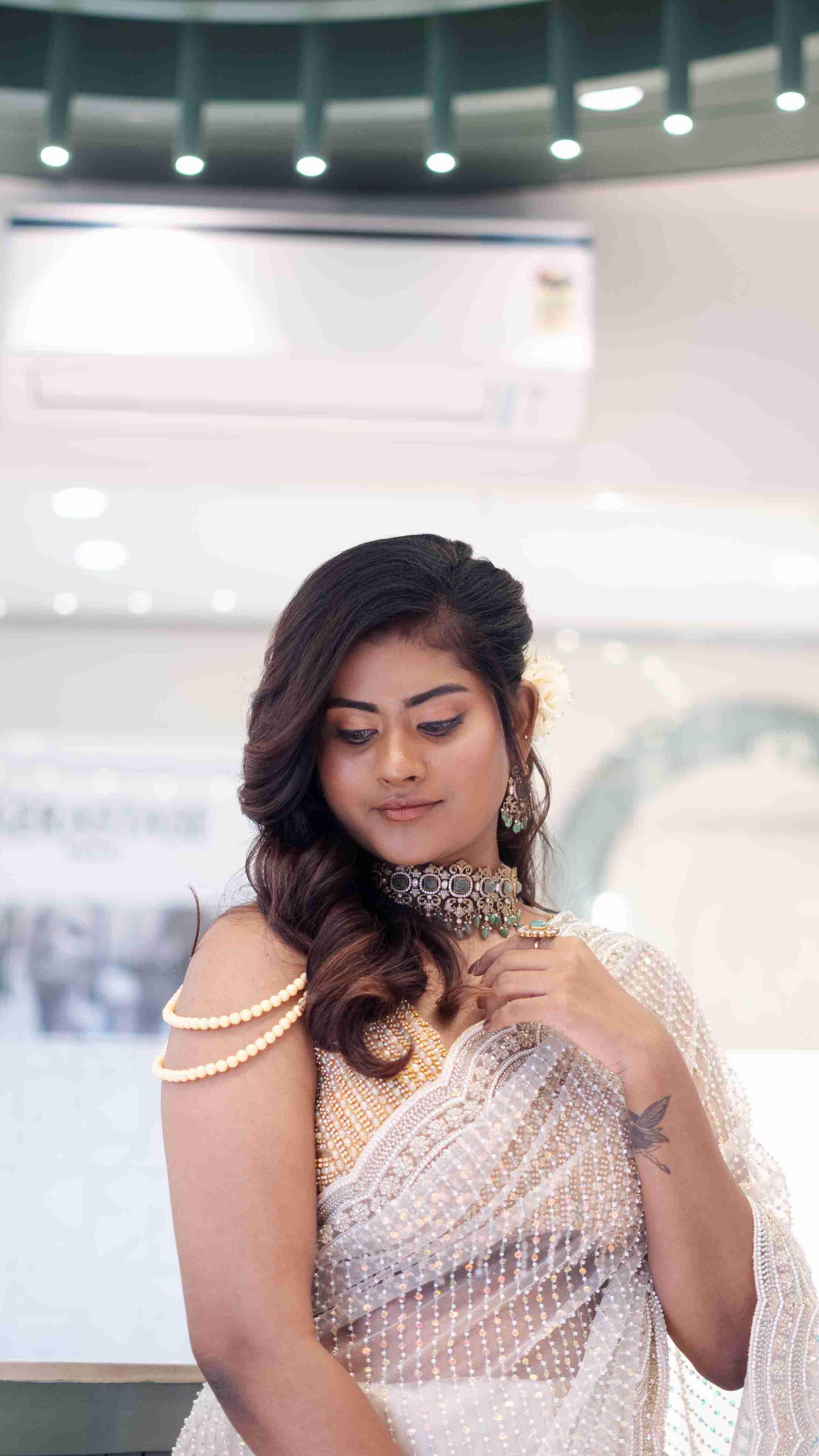 South Indian bridal makeup by Page 3 Luxury Salon Madurai