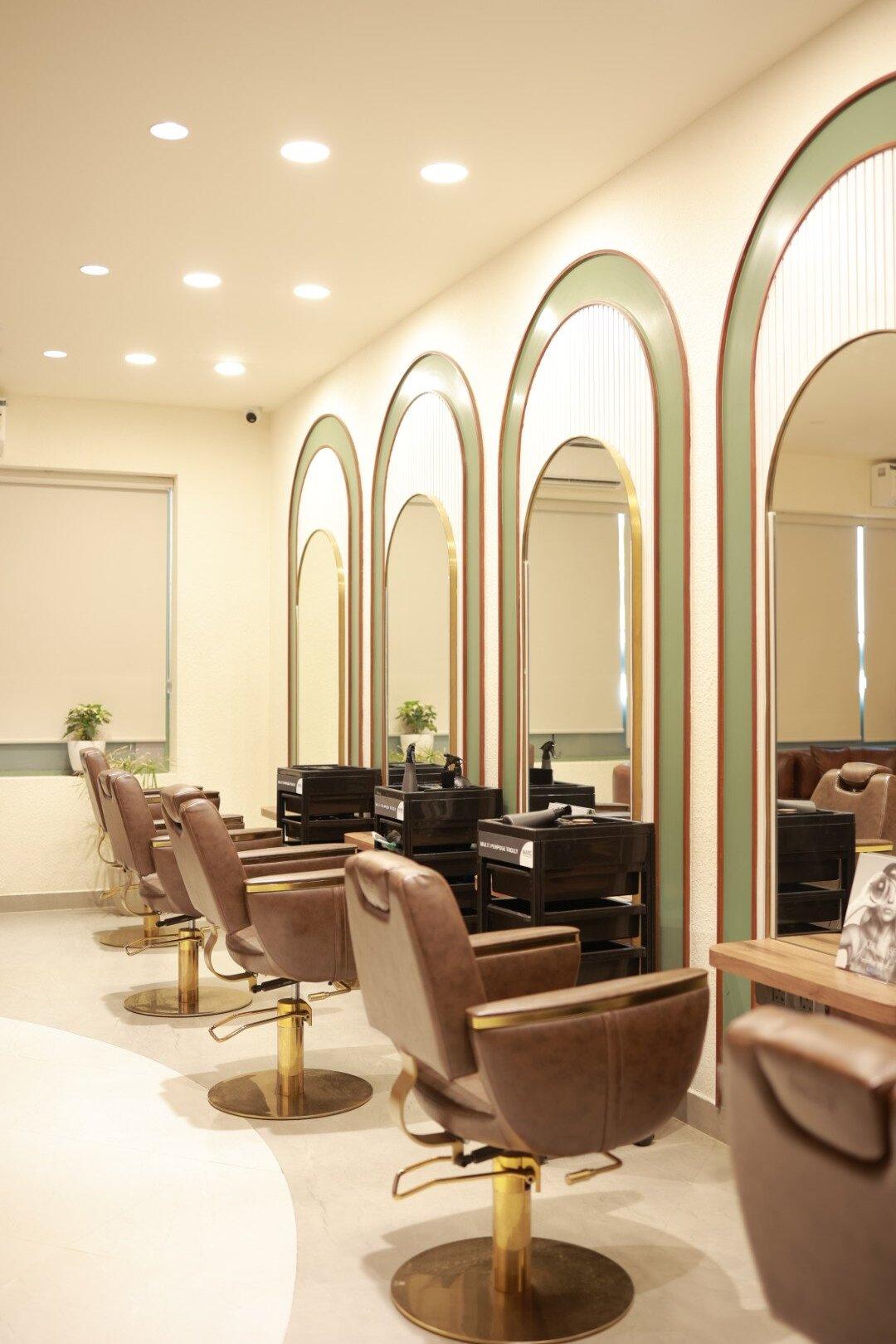 Luxury salon interior at Page 3 Madurai — treatment area