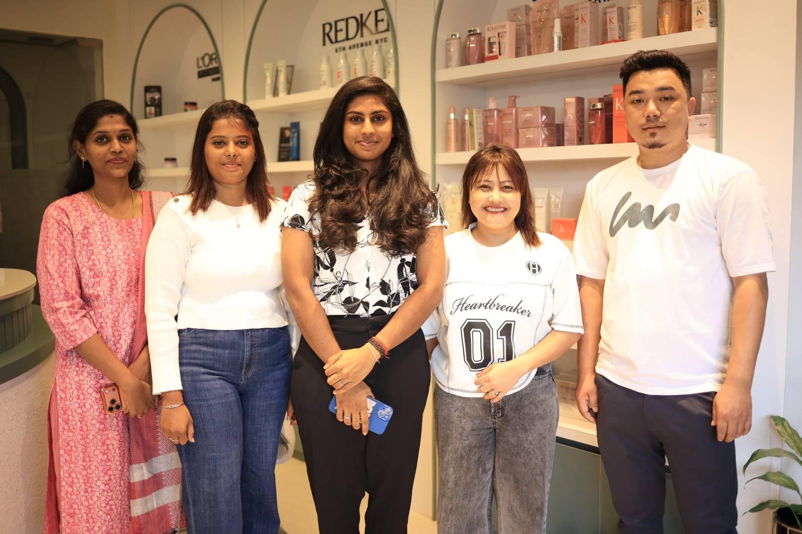 The stylist team at Page 3 Luxury Salon and Makeover Studio Madurai