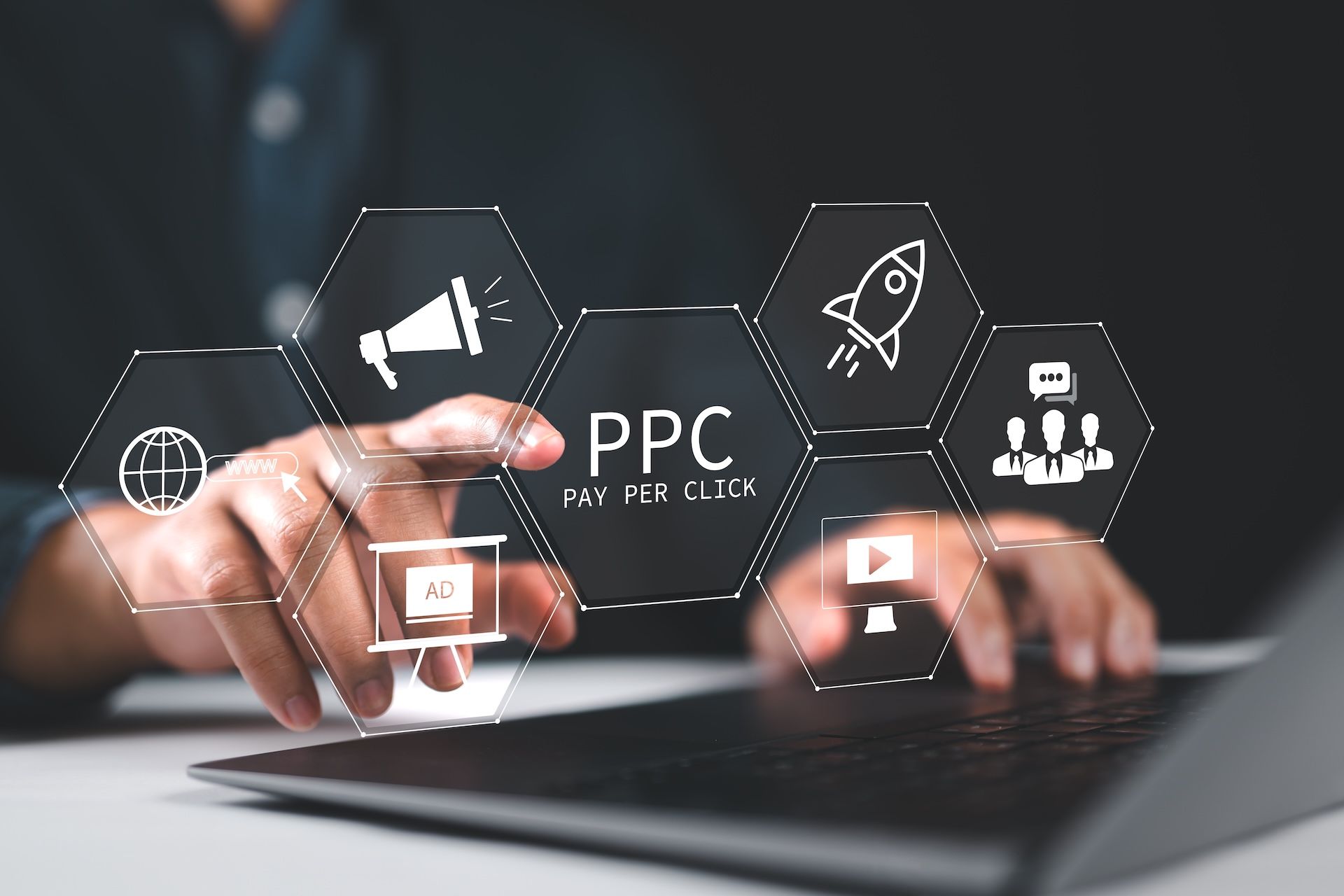 What is PPC visual explaining paid ads for traffic